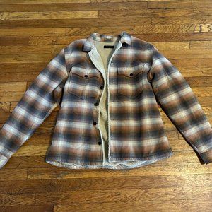AllSaints Eastfork Plaid Fleece Lined Jacket